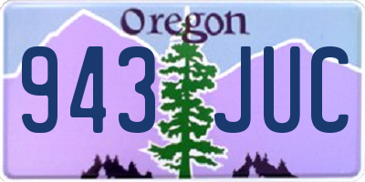 OR license plate 943JUC