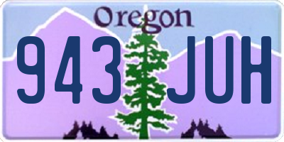 OR license plate 943JUH