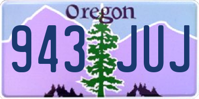 OR license plate 943JUJ