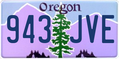 OR license plate 943JVE