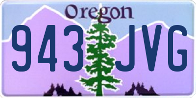 OR license plate 943JVG