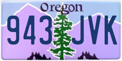 OR license plate 943JVK