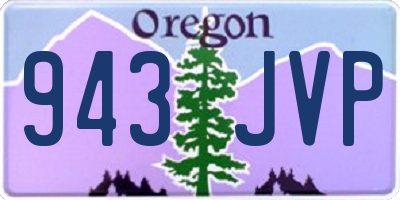 OR license plate 943JVP