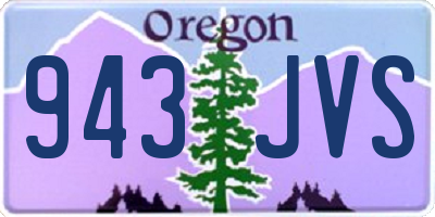 OR license plate 943JVS