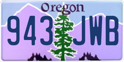OR license plate 943JWB