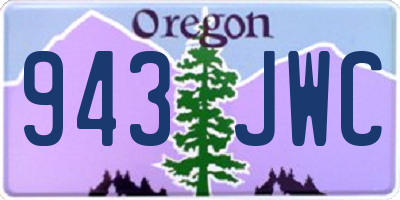 OR license plate 943JWC