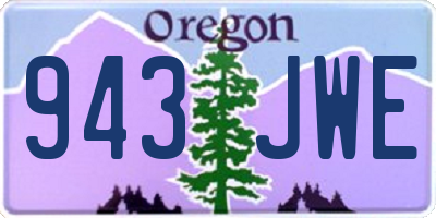 OR license plate 943JWE