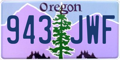 OR license plate 943JWF
