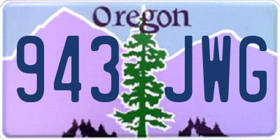 OR license plate 943JWG