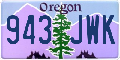 OR license plate 943JWK