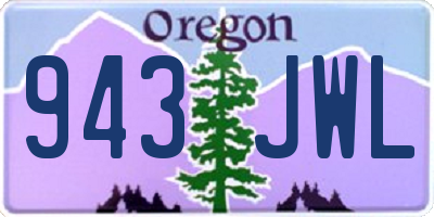 OR license plate 943JWL