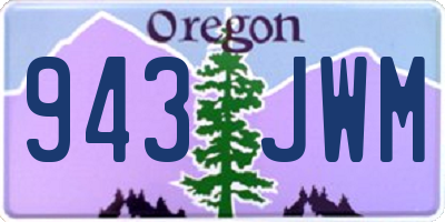 OR license plate 943JWM