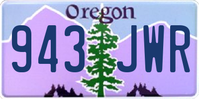 OR license plate 943JWR