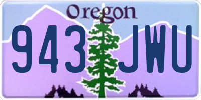 OR license plate 943JWU