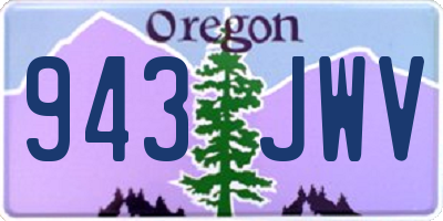 OR license plate 943JWV