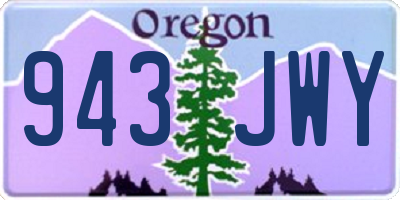 OR license plate 943JWY