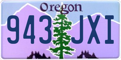 OR license plate 943JXI
