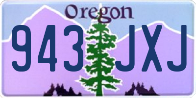 OR license plate 943JXJ