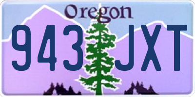 OR license plate 943JXT