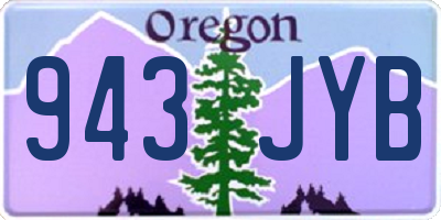OR license plate 943JYB