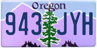 OR license plate 943JYH