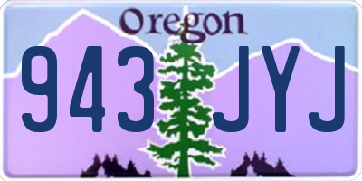 OR license plate 943JYJ