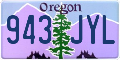 OR license plate 943JYL