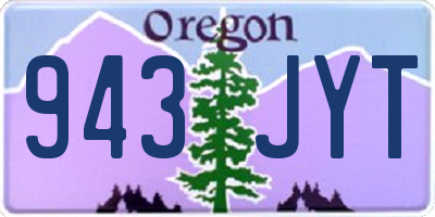 OR license plate 943JYT