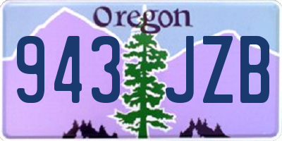 OR license plate 943JZB