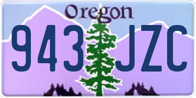 OR license plate 943JZC