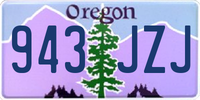 OR license plate 943JZJ