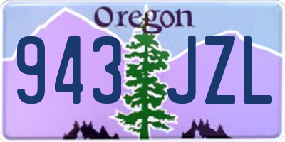 OR license plate 943JZL