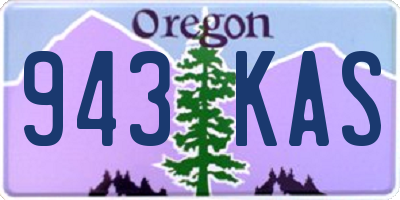 OR license plate 943KAS