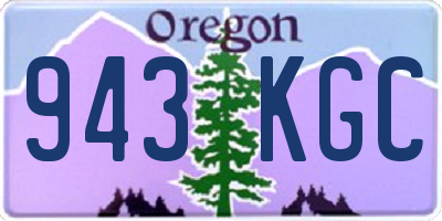 OR license plate 943KGC