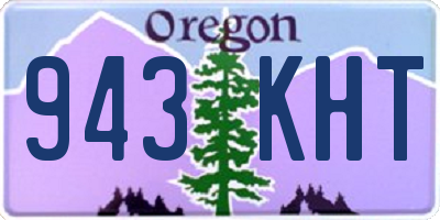 OR license plate 943KHT