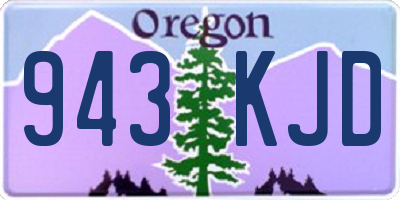 OR license plate 943KJD