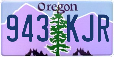 OR license plate 943KJR