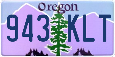 OR license plate 943KLT