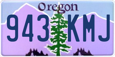 OR license plate 943KMJ