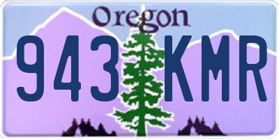 OR license plate 943KMR