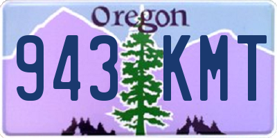 OR license plate 943KMT