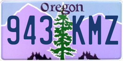 OR license plate 943KMZ