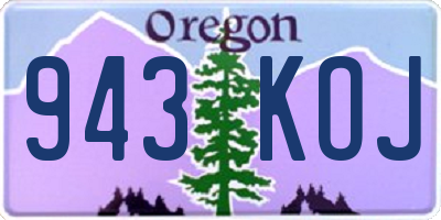OR license plate 943KOJ
