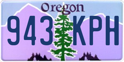 OR license plate 943KPH