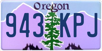 OR license plate 943KPJ