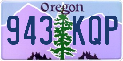 OR license plate 943KQP