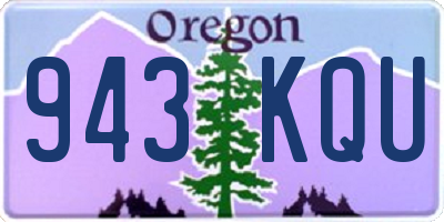 OR license plate 943KQU