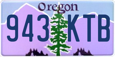 OR license plate 943KTB