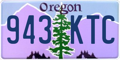 OR license plate 943KTC