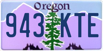 OR license plate 943KTE